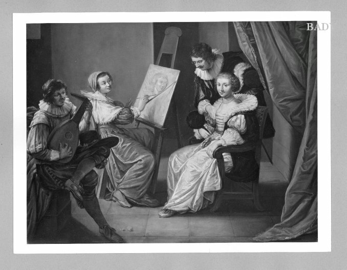 An Artist in Her Studio